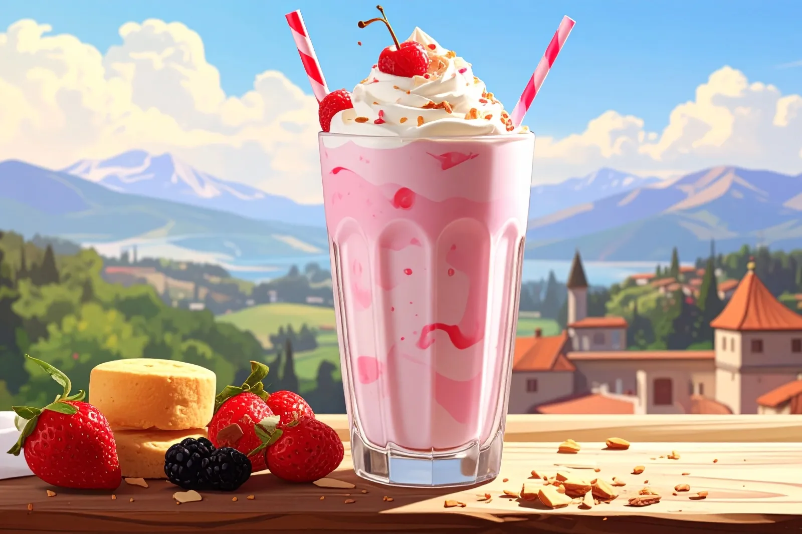 ÇİLEKLİ MİLKSHAKE